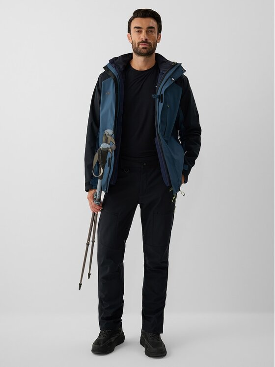 4F 4F Kurtka outdoor 4FRAW26TTJAM1354-32S Granatowy Regular Fit