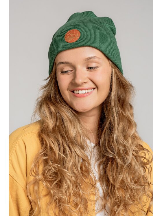Kabak Kabak Czapka klasyczna beanie Zielony