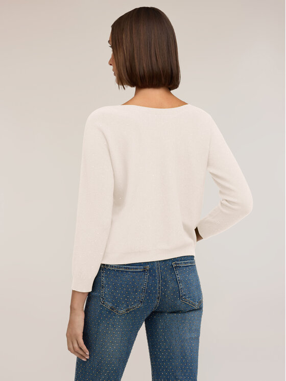Motivi Motivi Maglione M359E002417N011 Bianco Boxy Fit
