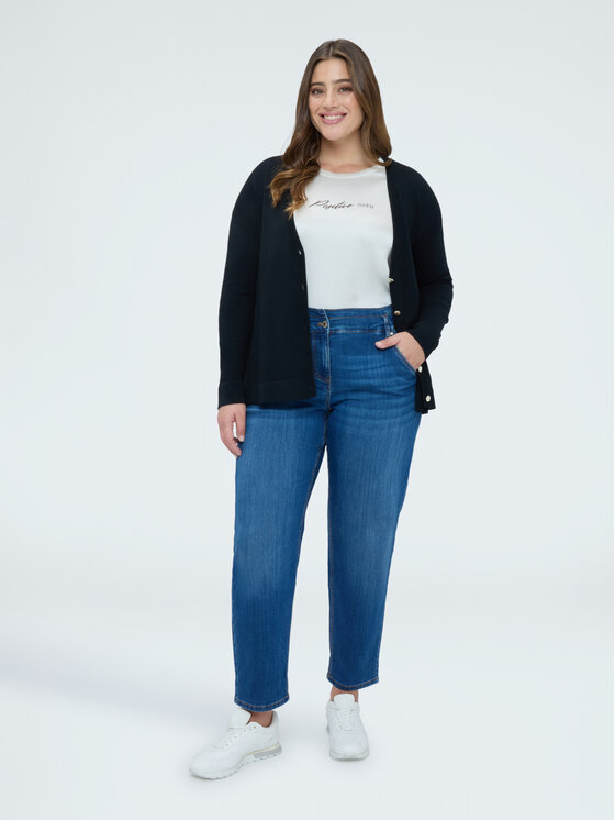 Fiorella Rubino Fiorella Rubino Bluzka 2090T002475N021 Biały Regular Fit