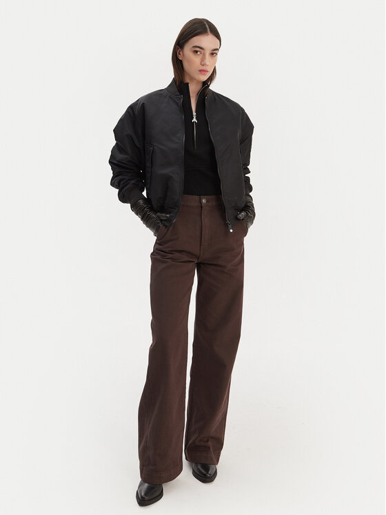 G-Star Raw G-Star Raw Pantaloni din material Deck 2.0 D26432-E078 Maro Wide Leg