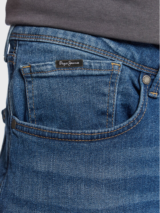 Pepe Jeans Pepe Jeans Jeansy Finsbury PM206321 Modrá Skinny Fit