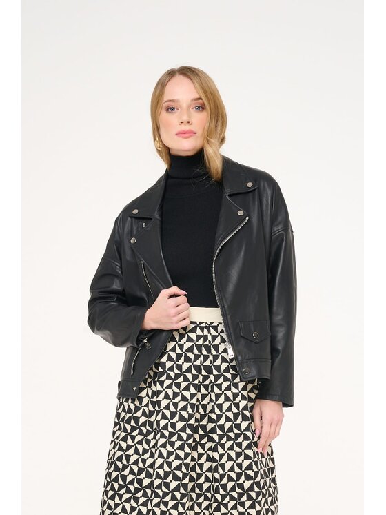 Castellani Castellani Ramoneska Fiorenza Czarny Regular Fit