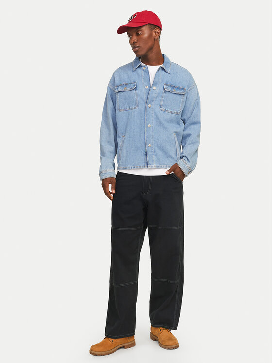 Jack & Jones Jack & Jones Bavlnené nohavice Owen 12273515 Čierna Baggy Fit