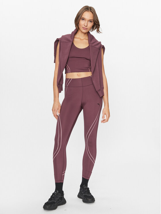 Puma Puma Techniniai marškinėliai Studio Ultrabare 524175 Vyšninė Tight Fit