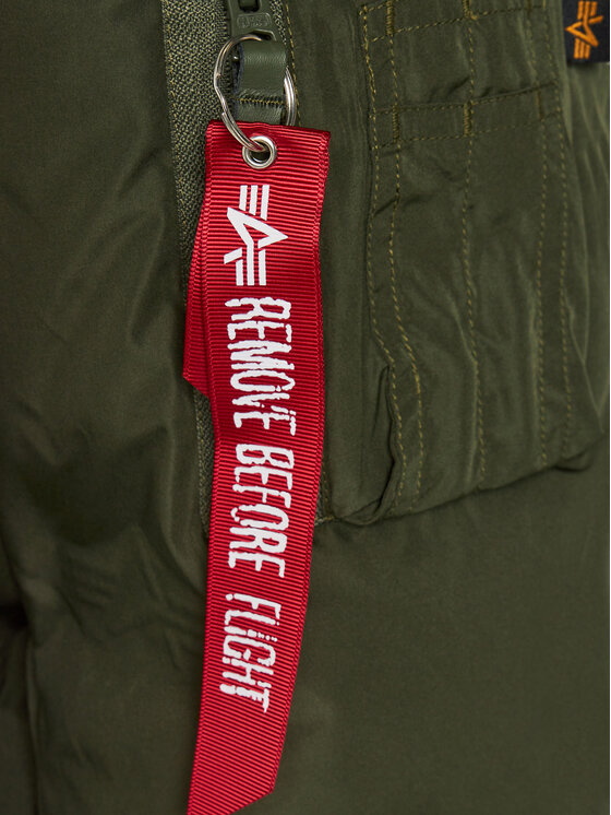 Alpha Industries Alpha Industries Μπουφάν μεταβατικό Logo 108107 Πράσινο Regular Fit