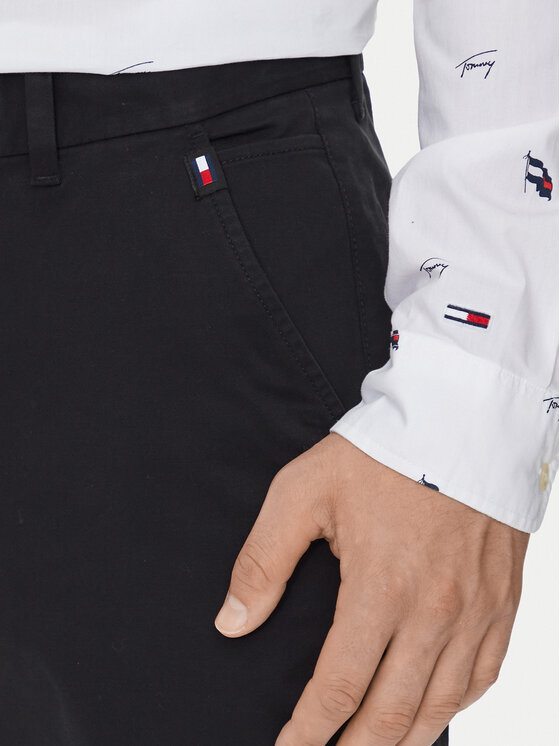 Tommy Jeans Tommy Jeans Chinos kelnes Austin DM0DM19486 Juoda Slim Fit
