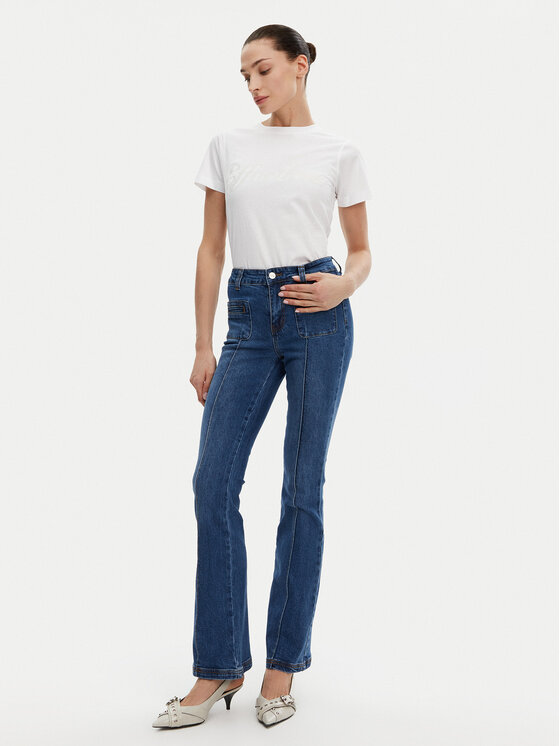 Silvian Heach Silvian Heach T-krekls GPP25110TS Balts Regular Fit