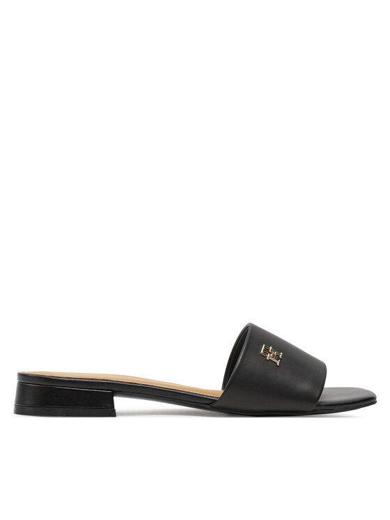 Tommy Hilfiger Iešļūcenes Th Flat Sandal FW0FW08290 Melns