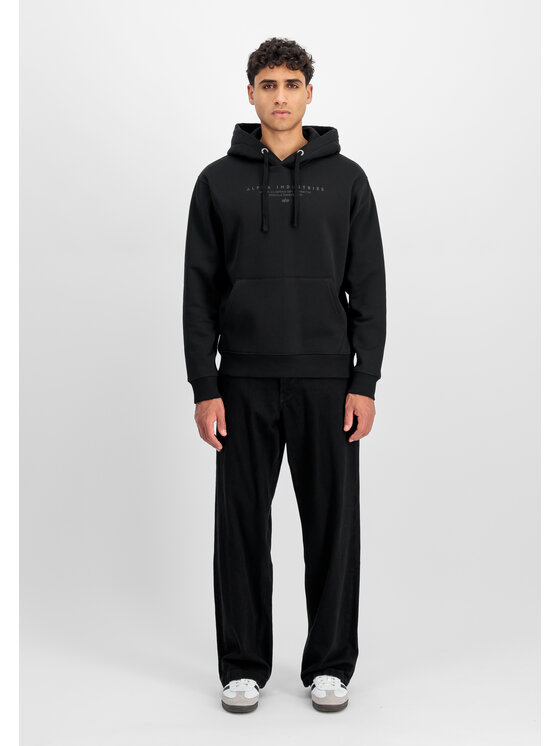 Alpha Industries Alpha Industries Bluza DTM Alpha Hoodie Czarny Regular Fit