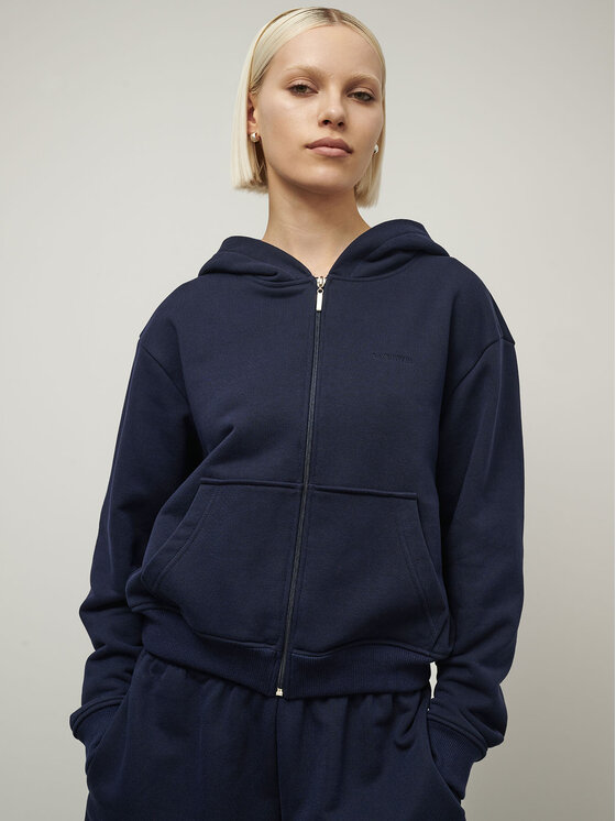 La Mania La Mania Felpa SUNDAY Blu scuro Classic Fit