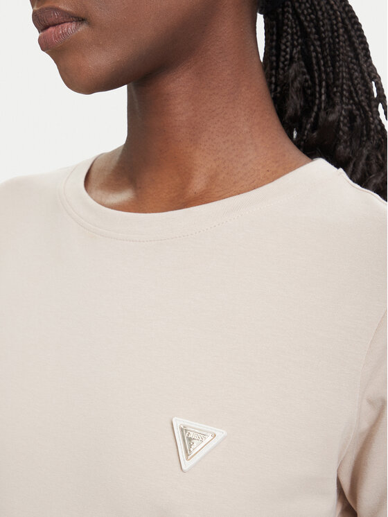 Guess Guess T-shirt V4YI09 J1314 Beige Regular Fit