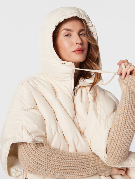 Peserico Easy Peserico Easy Pehelykabát M22051 A6695 Ekru Relaxed Fit