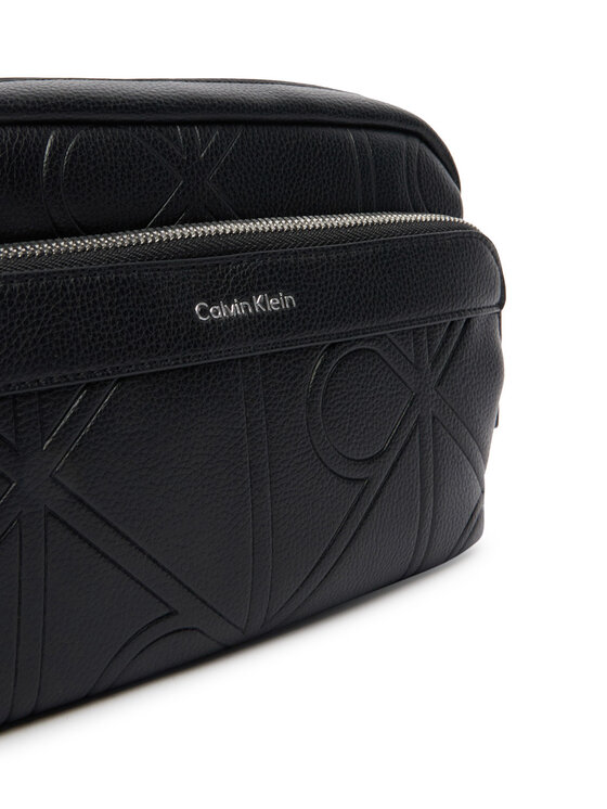 Calvin Klein Calvin Klein Borsellino Emblem Aop Emboss Camera Bag LV04D3330G Nero