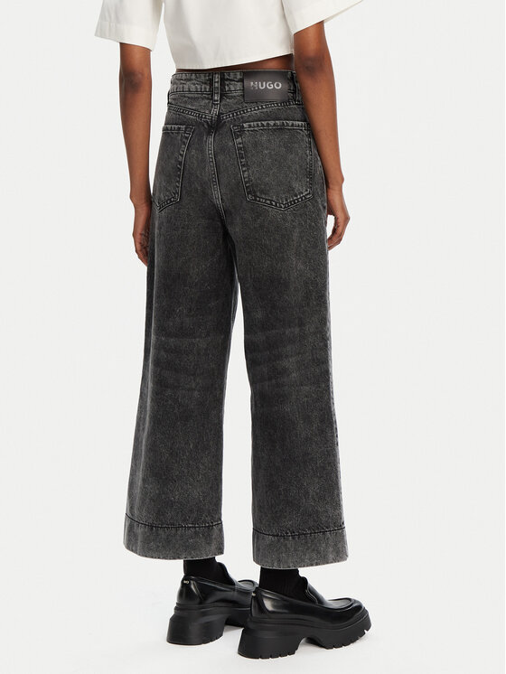 HUGO HUGO Farmer Gevane 50530309 Fekete Wide Leg