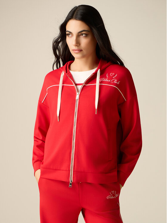 Oltre Oltre Felpa G826J004474N016 Rosso Regular Fit