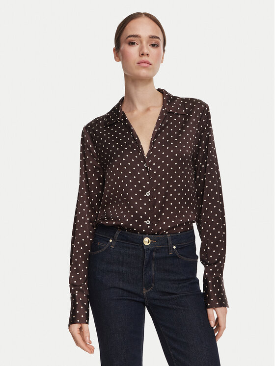 Guess Guess Cămașă W6YH23 W2946 Maro Regular Fit
