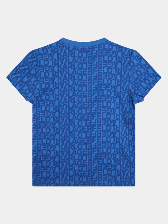 Karl Lagerfeld Kids Karl Lagerfeld Kids T-Shirt Z30036 S Niebieski Regular Fit