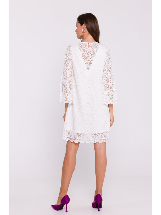 Stylove Stylove Sukienka wieczorowa s380 Kremowy Ladies Fit