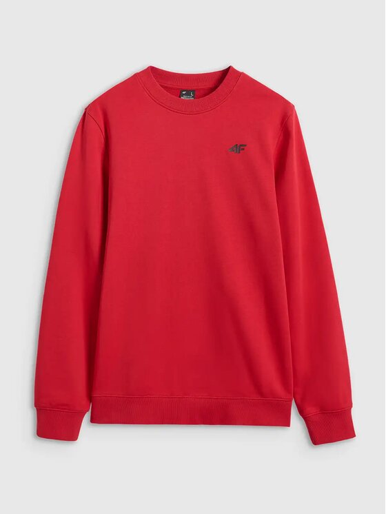 4F 4F Felpa 4FWMM00TSWSM1767-062S Rosso Regular Fit