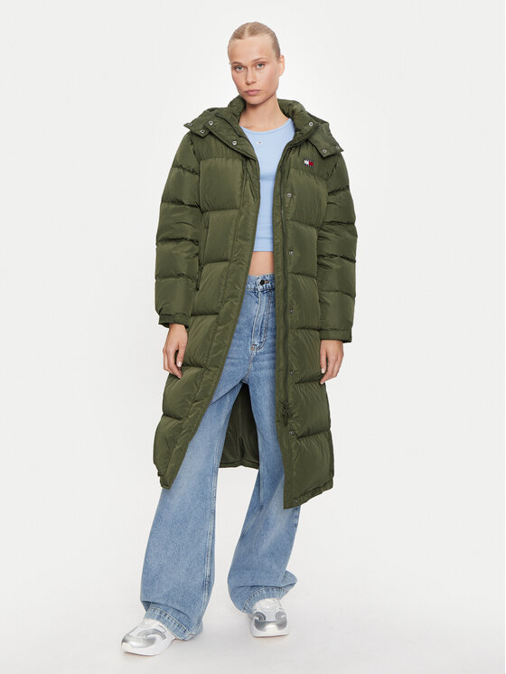 Tommy Jeans Tommy Jeans Pehelykabát Alaska DW0DW18860 Zöld Regular Fit