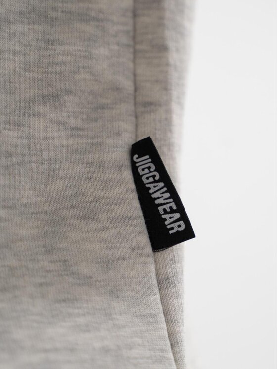 Jigga Wear Jigga Wear Bluza Bluza Bez Kaptura Męska Szara Jigga Wear 3D Crown L Szary Regular Fit