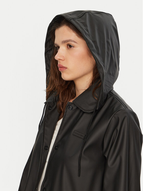 Hunter Hunter Geacă de ploaie Benja HARW0020242 Negru Regular Fit