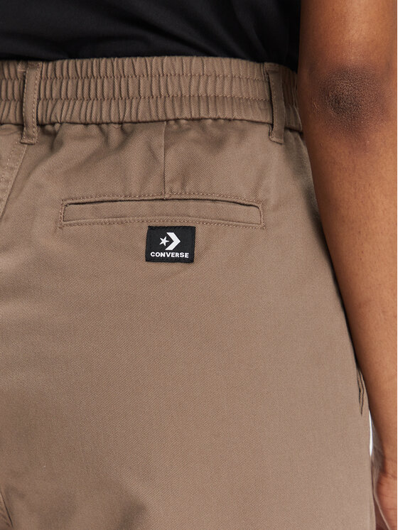 Converse Converse Pantaloni di tessuto 10026054-A02 Beige Wide Leg