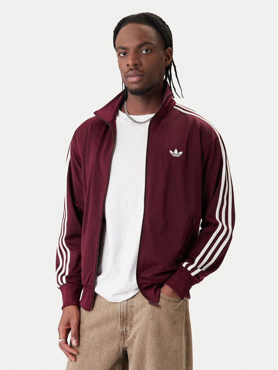 adidas adidas Džemperis ar kapuci Firebird KE1646 Bordo Loose Fit