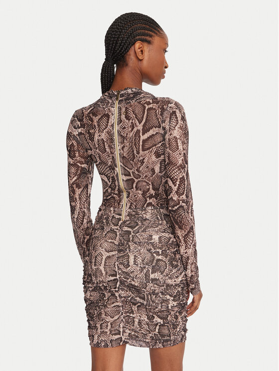 Guess Guess Коктейльна сукня W5BK65 KCZC2 Бежевий Slim Fit