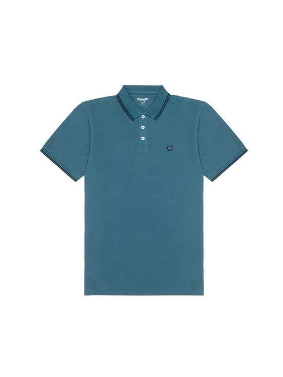 Wrangler Wrangler T-Shirt POLO SHIRT Niebieski Regular Fit