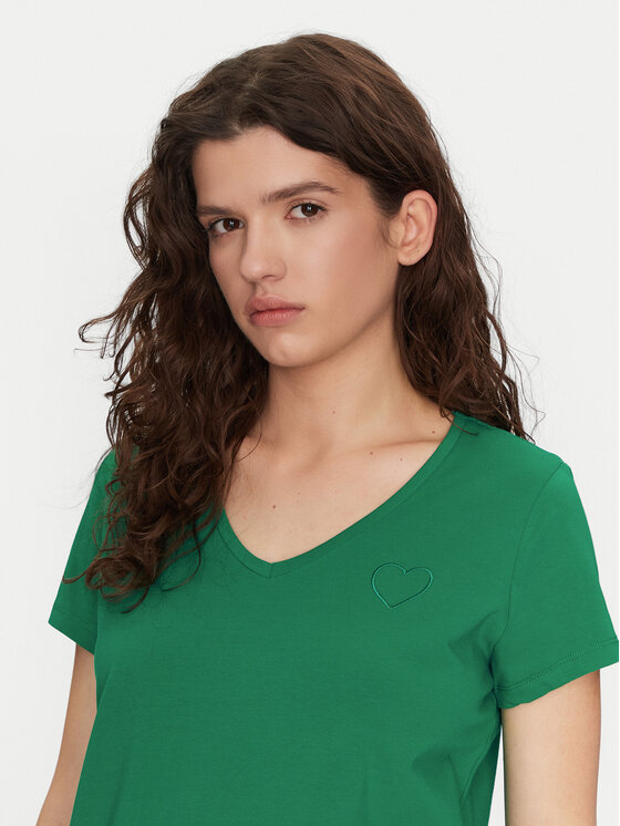 Pieces Pieces Majica New Billy 17102921 Zelena Regular Fit