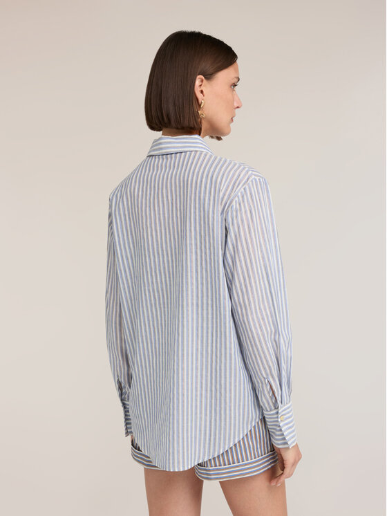 Motivi Motivi Camicia 5008Q100961N0S1 Turchese Over Fit