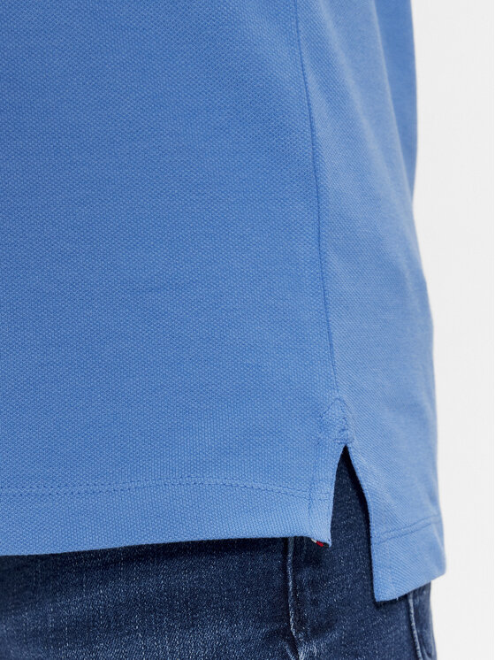 Tommy Hilfiger Tommy Hilfiger Polo Monotype Flag MW0MW33585 Niebieski Slim Fit