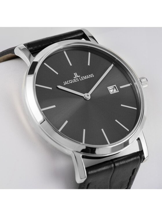 Jacques Lemans Jacques Lemans Zegarek 1-2171.2A Czarny
