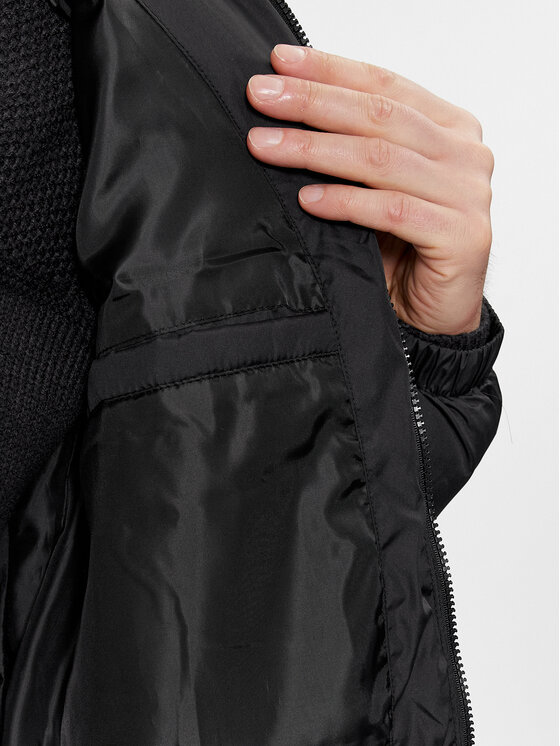 Brave Soul Brave Soul Geacă de iarnă MJK-DAVISLONGBLK Negru Regular Fit