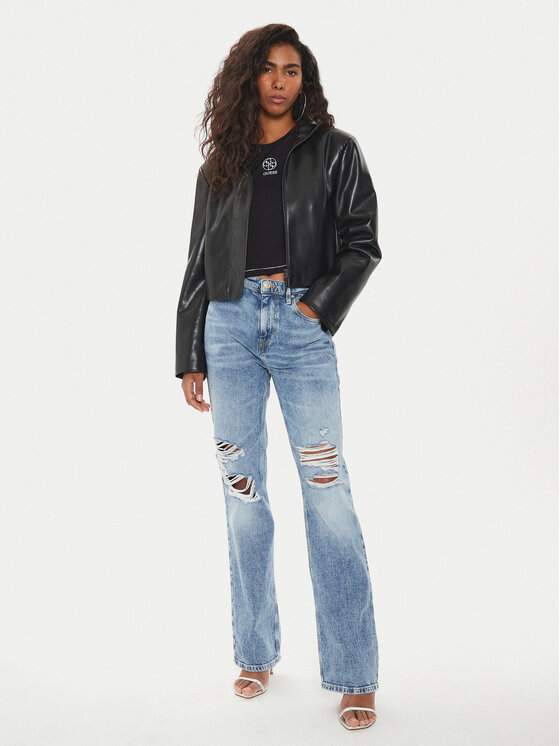 Guess Guess Τζιν W4YA33 D4WBH Μπλε Straight Leg