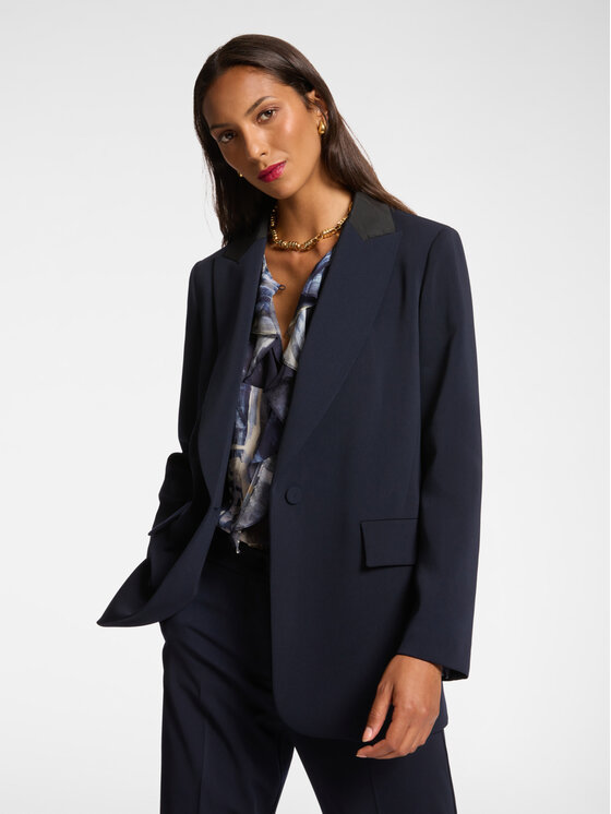 Elena Mirò Elena Mirò Giacca di transizione Q129P300079N034 Blu Slim Fit