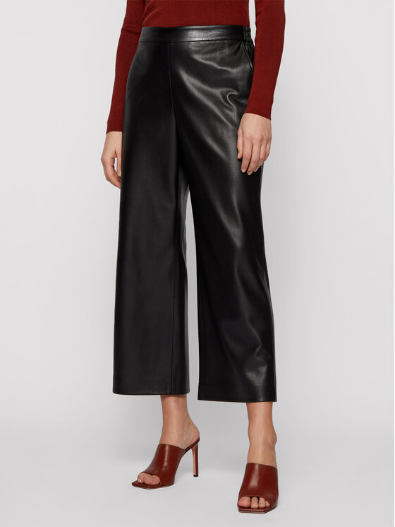 Pantaloni di pelle Boss