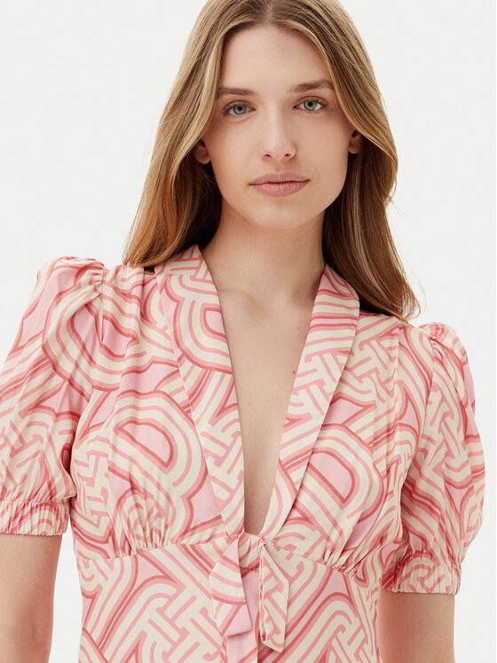 Silvian Heach Silvian Heach Sukienka letnia Lapug GPP25364VE Różowy Regular Fit