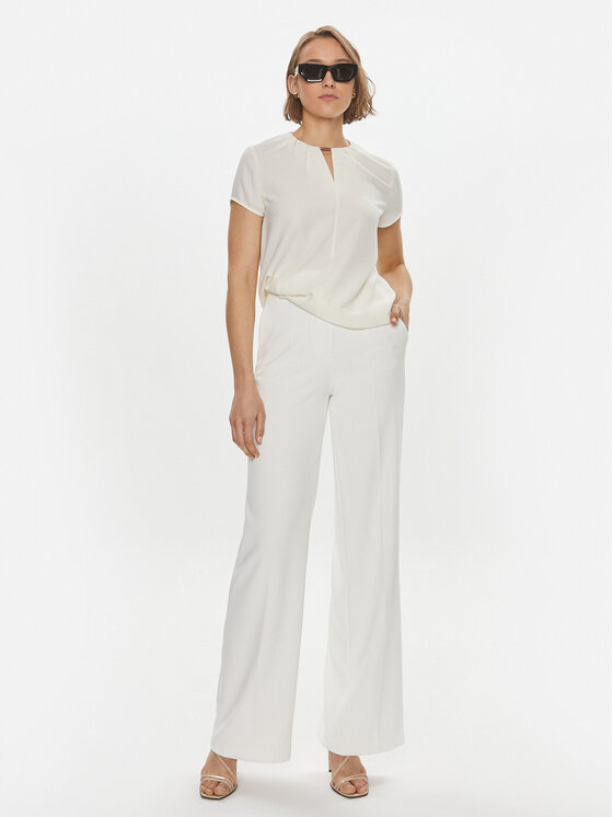 Calvin Klein Calvin Klein Bluzka K20K207062 Biały Regular Fit