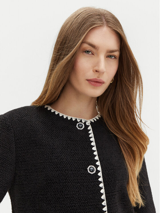 Guess Guess Kardigan W5RN20 WGVQ2 Černá Regular Fit