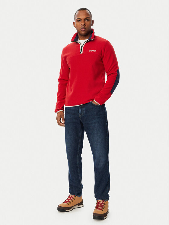 Napapijri Napapijri Polar T-Dergana NP0A88UZ Roșu închis Regular Fit