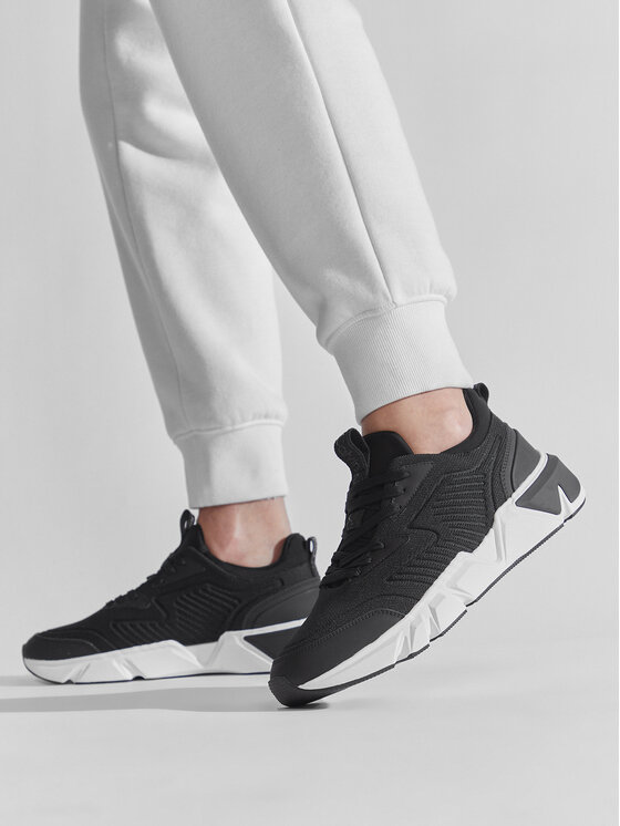 Calvin Klein Calvin Klein Αθλητικά Low Top Lace Up Knit HM0HM00647 Μαύρο