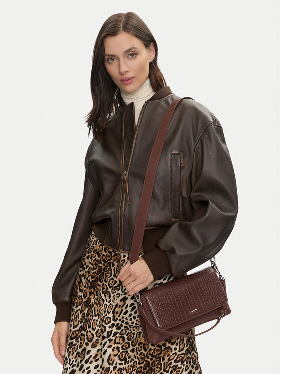 Calvin Klein Calvin Klein Ročna torba Ck Must Shoulder Bag_Croco K60K612111 Rjava