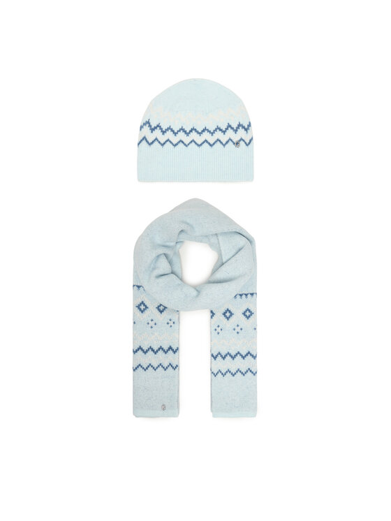 Guess Guess Sada čepice a šál W5PZ18 Z3LQ0 Modrá Regular Fit