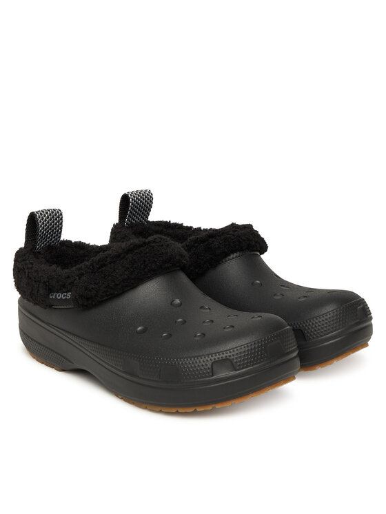 Crocs Crocs Papucs Classic Lined Shorty 211380 Fekete