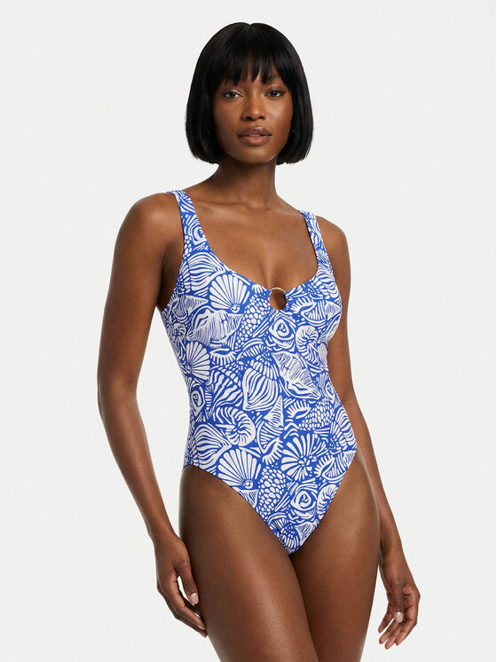 Seafolly Seafolly Jednodílné plavky C Shells 11183-328 Modrá