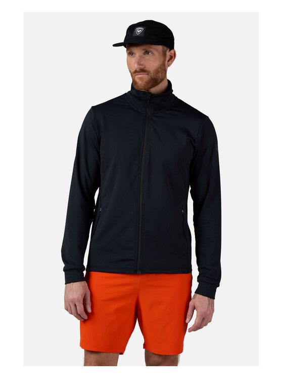 Rossignol Rossignol Bluza techniczna Mid Layer Stretch Jkt Czarny Regular Fit