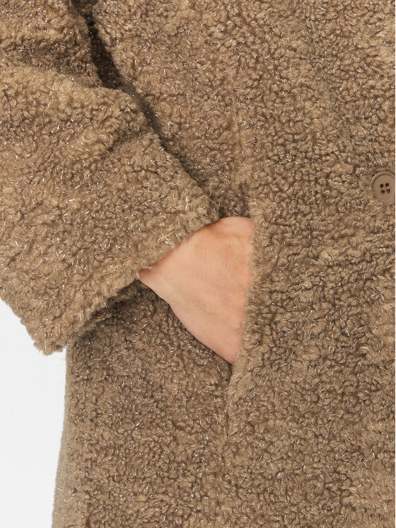 Deha Deha Kožuh D93551 Smeđa Regular Fit